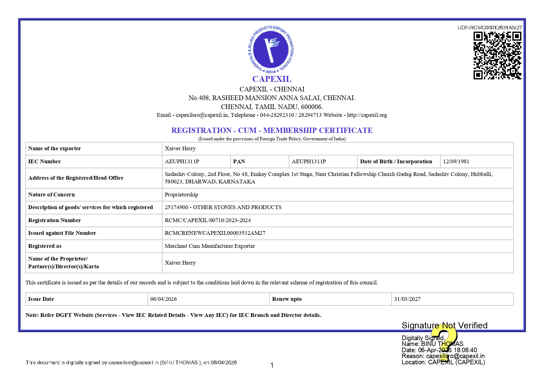 Certificate 4
